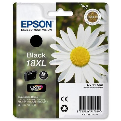 Image of Epson Singlepack Black 18xl Claria Home Ink