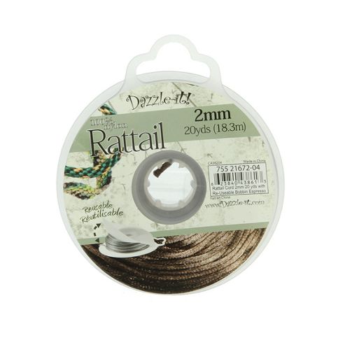 Image of Rattail With Re-useable Bobbin - Espresso - 20yds