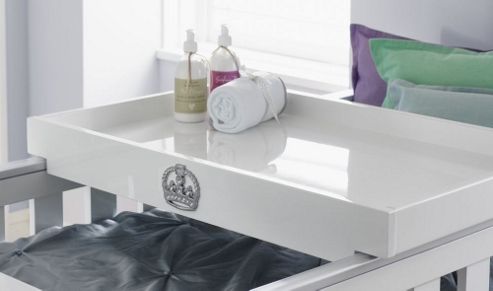 Image of Tutti Bambini Sovereign Cot Top Changer - High Gloss White