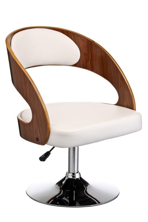 Image of Premier Housewares Bar Chair With Walnut Wood