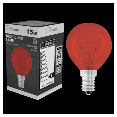 Image of 15w - Crystalite - Round - Ses - Red - 1 Pk Box