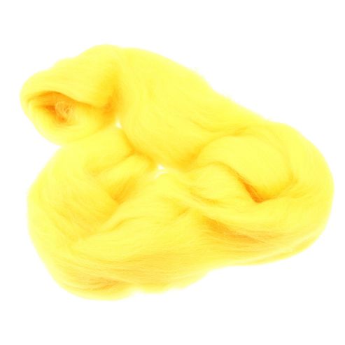 Image of Dhf-r04 Bright Yellow 20g Falkland Wool Tops