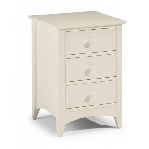 Image of Julian Bowen Cameo 3 Drawer Bedside Table