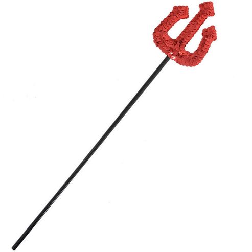 Image of Red Sequin Devil Fork Mini Fancy Dress