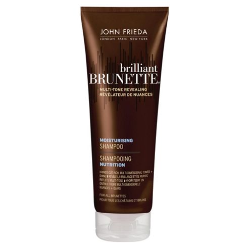 Image of John Frieda Brilliant Brunette Moisturising Shampoo For All Brunettes Shades 250ml