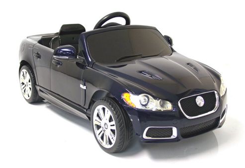 Image of Kids Electric Car Jaguar Xfr 12 Volt Blue Gloss
