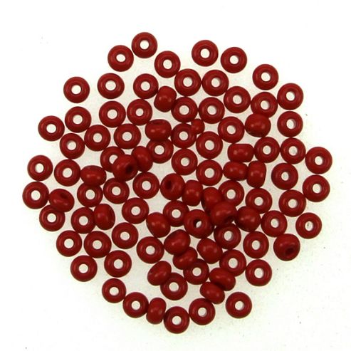 Image of Czech Seed Bead 6/0 Op Medium Red