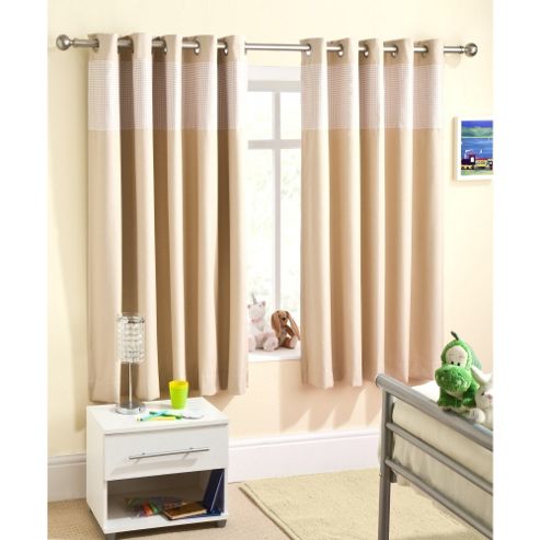 Image of Enhanced Living Sweetheart Natural Curtains 168x137cm