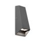 Faro Kanda Two Light Wall Lamp in Dark Grey