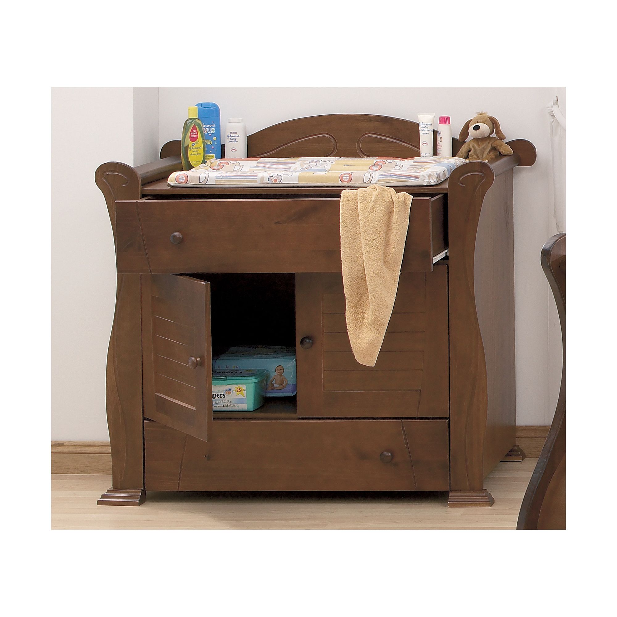 Tutti Bambini Marie Chest Changer in Walnut at Tesco Direct