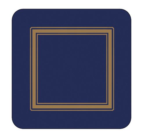 Image of Pimpernel Classic Midnight Blue Coasters Set Of 6