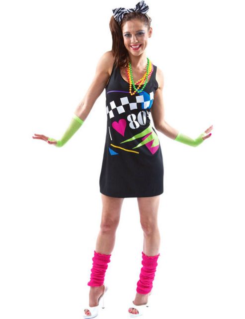Image of I Love The 80s Dress Small