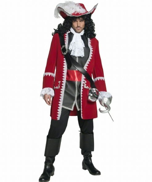 Image of Pirate Captain - Adult Costume Size: 38-40