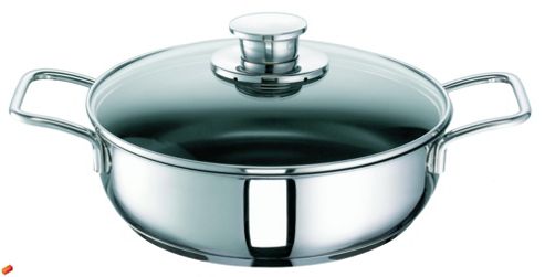 Image of Schulte Ufer Green Life Stainless Steel With Glass Lid - 32cm