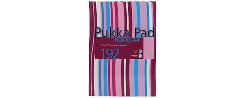 Image of Pukka Pad Casebound Book A4 Assorted Stripe Design 192 Pages Ruled Feint Rulstra4