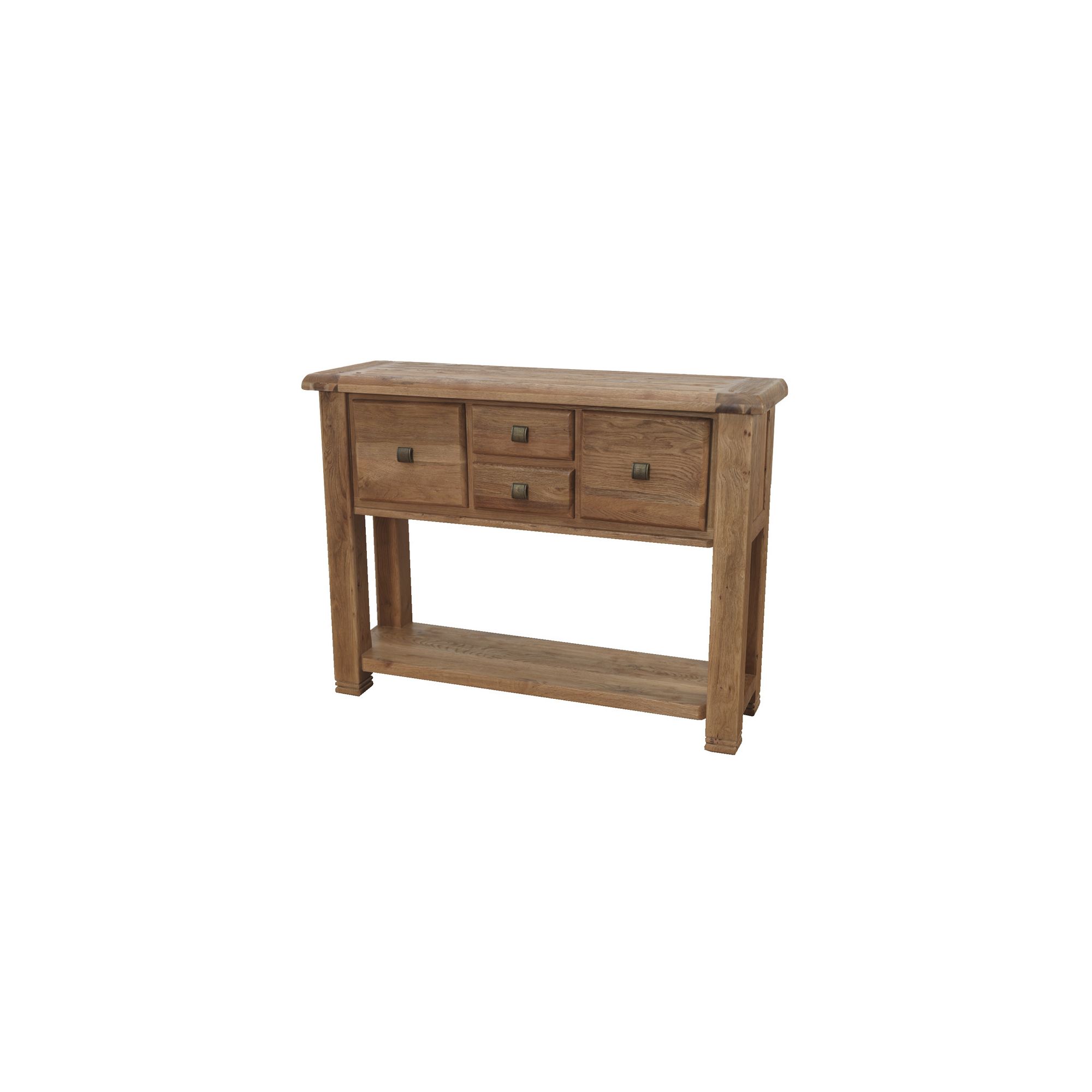 Furniture Link Danube Large Console Table in Weathered Oak at Tesco Direct