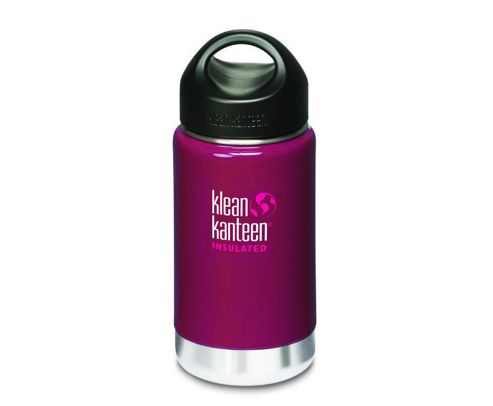 Image of Klean Kanteen 355ml Wide Insulated Drinks Bottle Wild Rasb (w Loop Cap)