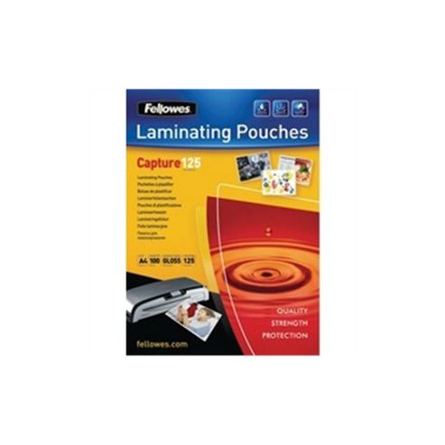 Image of Fellowes Laminating Pouch A4 250micron Pack Of 100 Capture 5307401