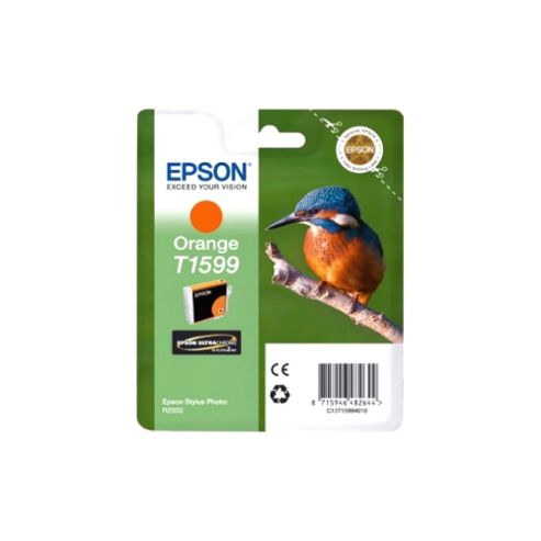 Image of Epson Kingfisher T1599 Ultrachrome Hi-gloss2 Orange Ink Cartridge For Epson Stylus Photo R2000