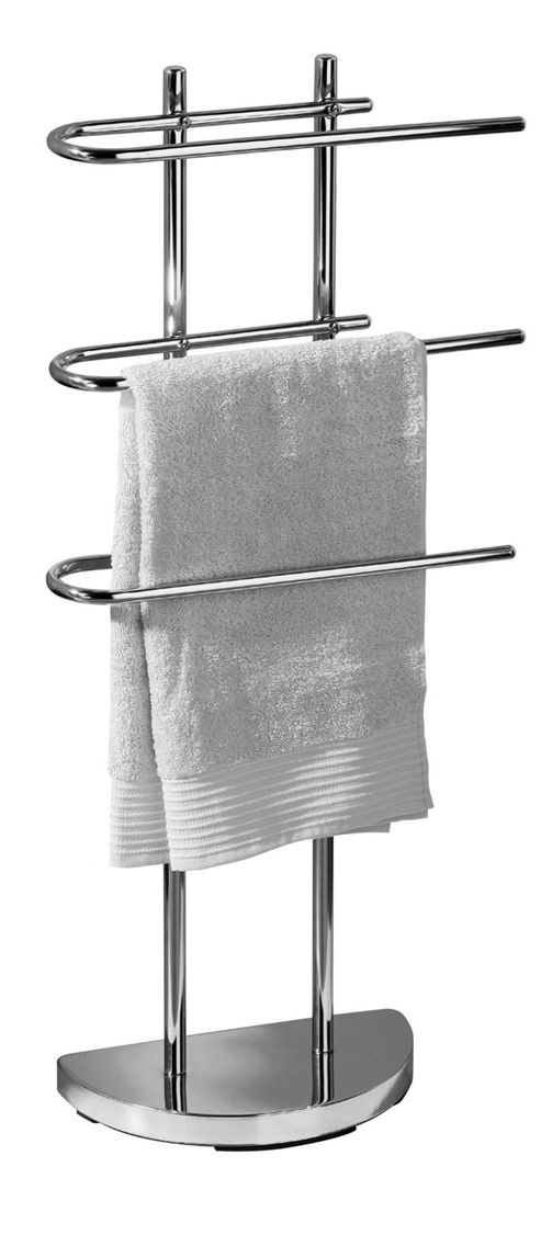 Image of Premier Housewares 41cm 3 Arm Towel Stand In Chrome
