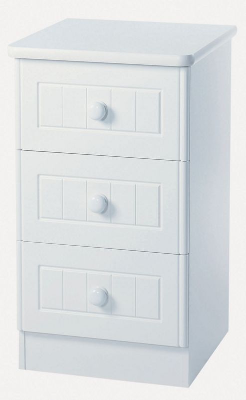 Image of Welcome Furniture Coniston 2 Drawer Bedside Chest - White
