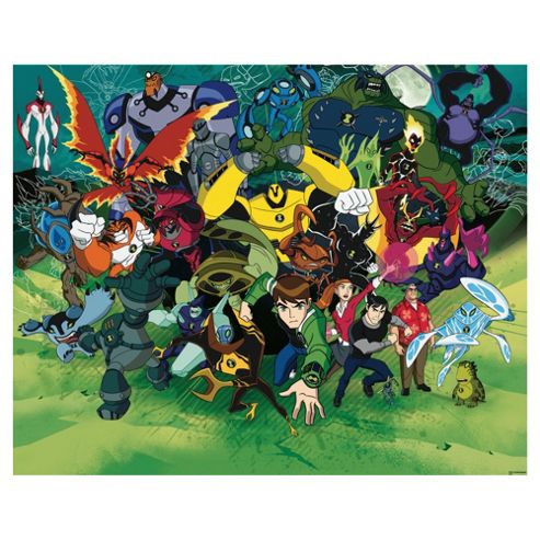 Image of Ben 10 Wallpaper Mural 8ft X 10ft