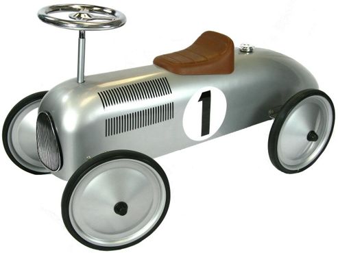 Image of Great Gizmos Classic Racer Ride-on - Silver