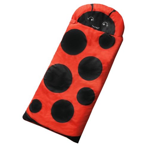 Image of Tesco Kids' Sleeping Bag, Ladybird