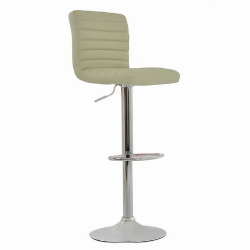 Image of Apollo Cream Faux Leather Bar Stool
