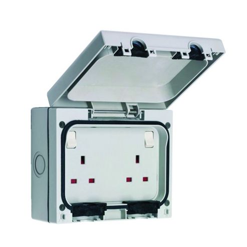 Image of Smj Ip66 Twin 13a Socket