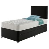 Rest Assured Classic Non Storage Single Divan and Headboard Charcoal
