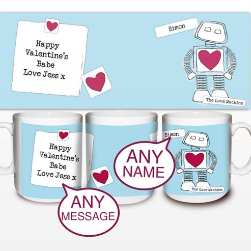Image of Personalised Love Machine Valentine Mug