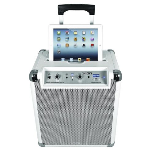 Image of Ion Block Rocker Bluetooth Portable Speaker With Fm/am Radio With 8 Pin Lightening Dock