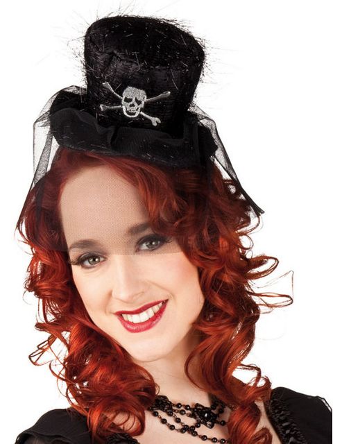Image of Skull Mini Top Hat