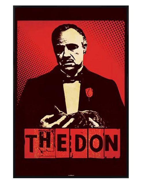 Image of The Godfather Gloss Black Framed The Don Poster