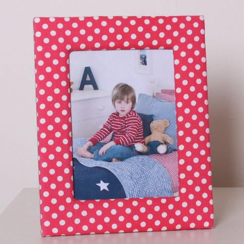 Image of Red Dotty Children's Photo Frame
