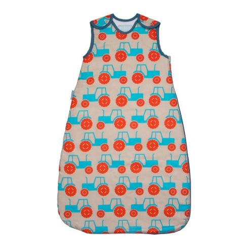 Image of Grobag Anorak Trundling Tractors 1.0 Tog Sleeping Bag (18-36 Months)