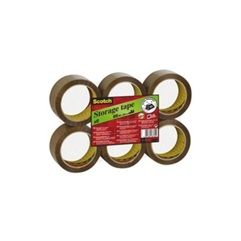 Image of 3m Scotch Store Tape Extra Resistant Low Noise 48mm X66 Metres Buff Se4866f6