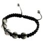 Black Crystal and Hematite 8mm Bracelet