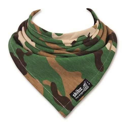 Image of Skibz Bandana Dribble Bib - Khaki Camouflage