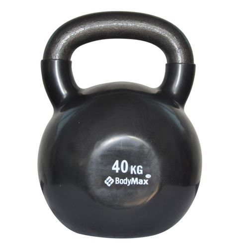 Image of Bodymax 40kg Vinyl Coated Kettlebell (black)