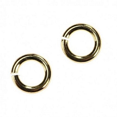 Image of Round Jump Rings 5mm - Gold - 30 Pack