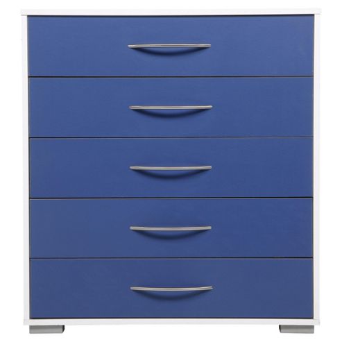 Image of Newport 5 Drawer Chest Blue