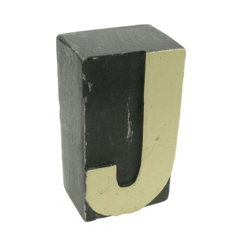 Image of Block Letter - J
