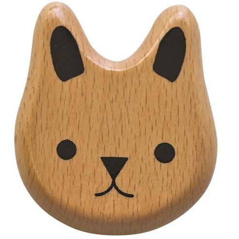 Image of Discoveroo Wooden Bunny Rattle