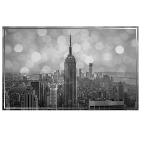 Image of Empire State Black And White City Scene 60 X37cm