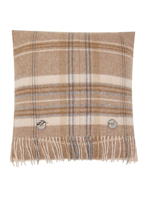 Image of Dickins & Jones Woven Check Cushion, Natural