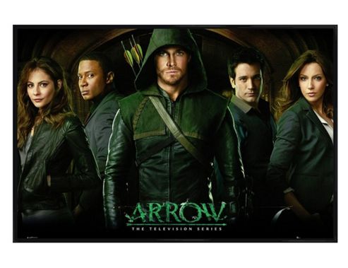 Image of Gloss Black Framed Dc Comics Arrow The Television Series Poster