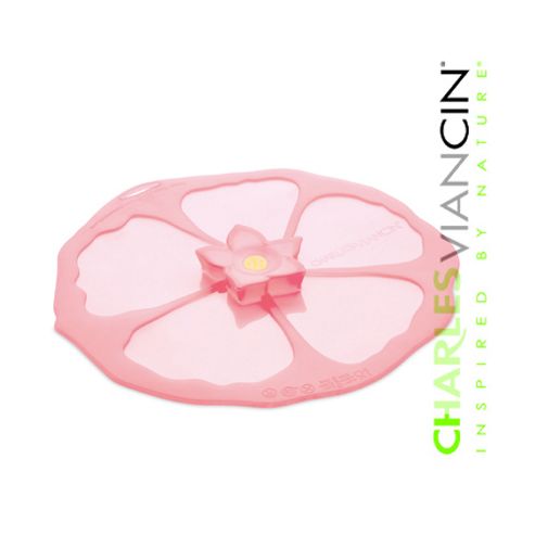 Image of Charles Viancin Silicone Sealing Lid Food Cover, Hibiscus, 20cm
