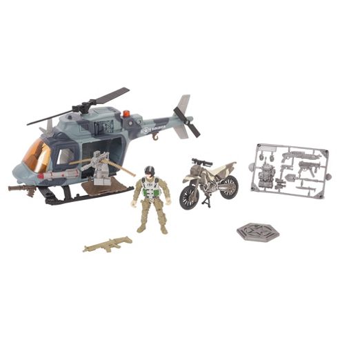 Image of Soldier Force Patrol Vehicle Helicopter Playset